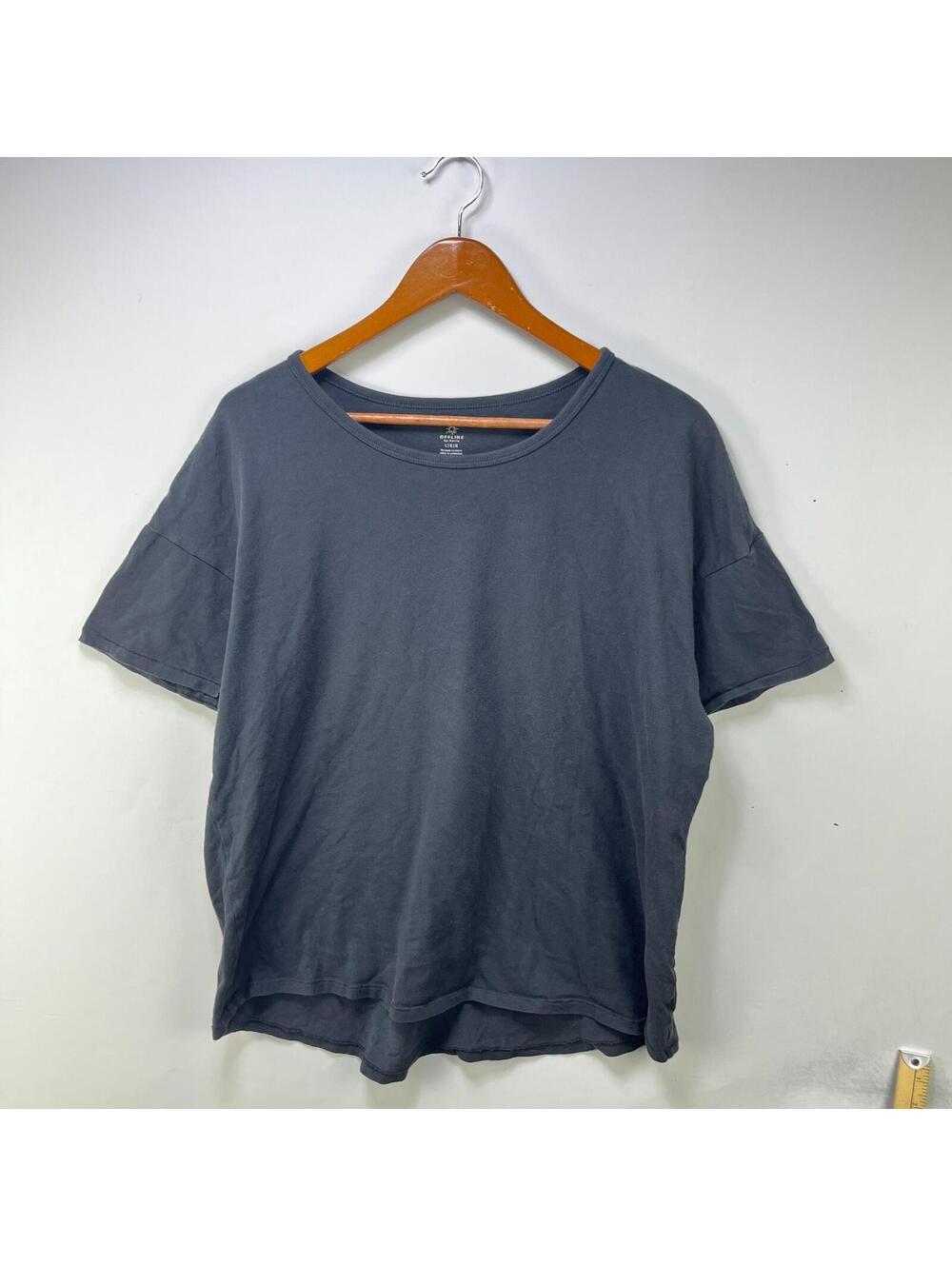 Vintage Sun Faded Black Single Stitch Ringer T-Shirt Large